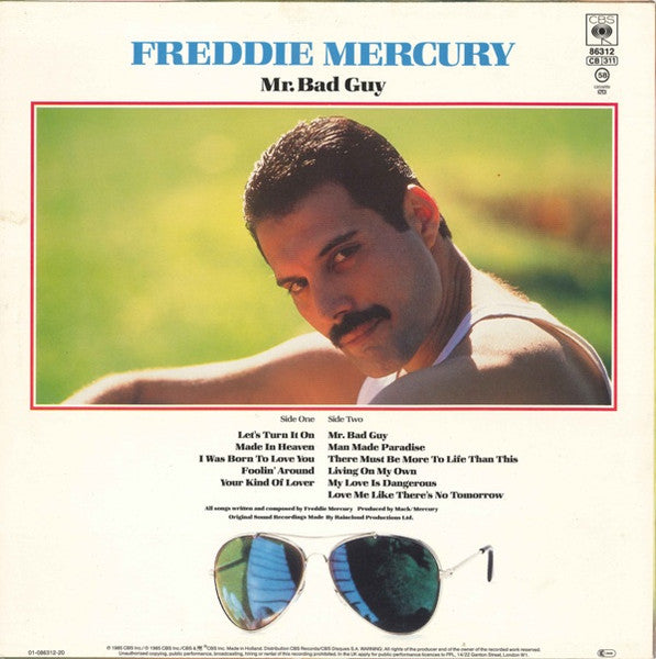 Release: Mr. Bad Guy-Vinyl-Europe-1985-CBS 86312, 86312-715383