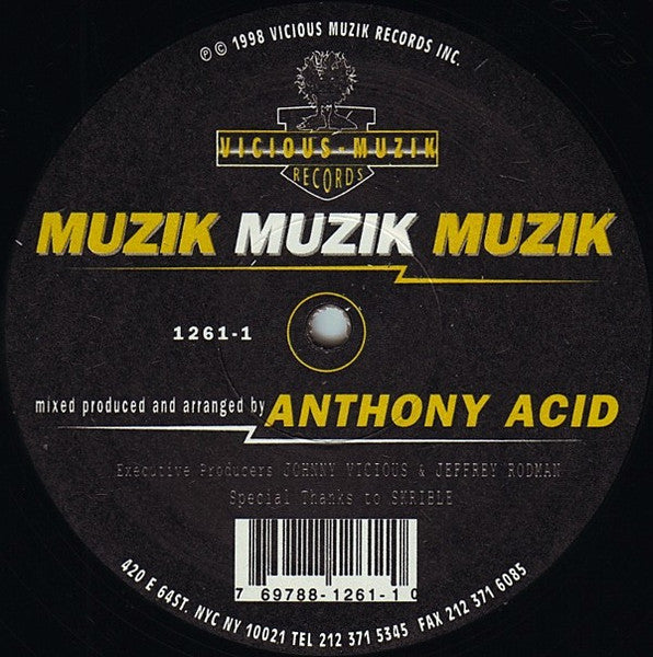 Master Release: Muzik Muzik Muzik by Anthony Acid