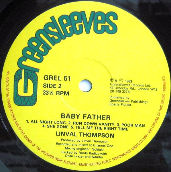Release: Baby Father-Vinyl-UK-1983-GREL 51-601981