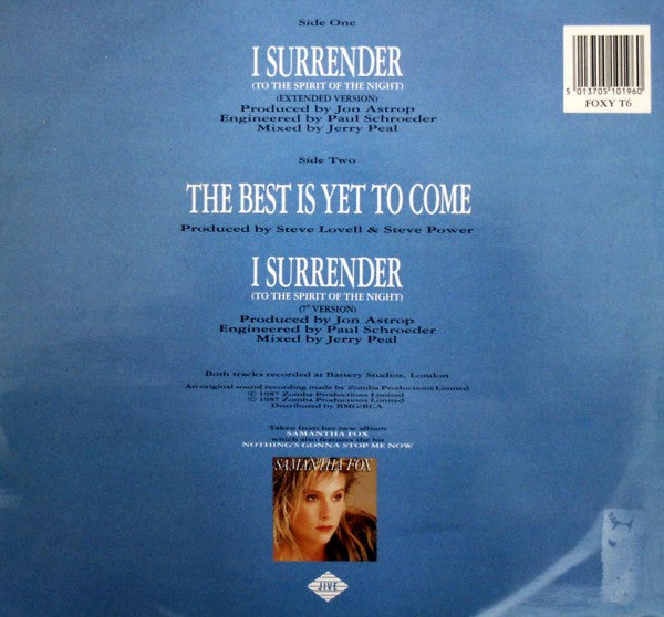 Master Release: I Surrender (To The Spirit Of The Night) by Samantha Fox