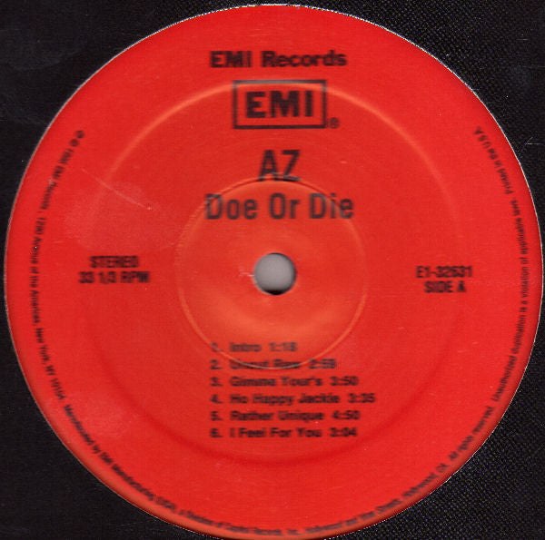 Release: Doe Or Die-Vinyl-US-1995-E1-32631, 7243-8-32631-1-0-248743