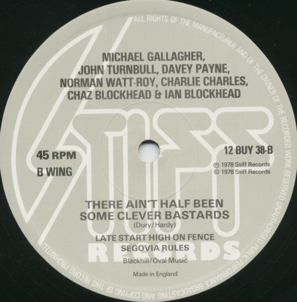 Release: Hit Me With Your Rhythm Stick-Vinyl-UK-1978-12 BUY 38-221232