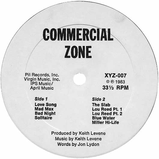 Master Release: Commercial Zone by Public Image Limited