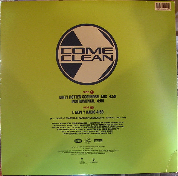Release: Come Clean-Vinyl-US-1993-697-120-002-1, 697-120-002-1-115017