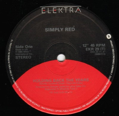 Master Release: Holding Back The Years by Simply Red