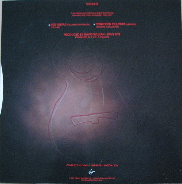 Master Release: Red Guitar by David Sylvian