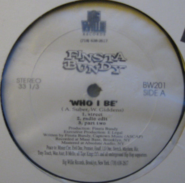 Release: Who I Be / Bomb Shit-Vinyl-US-1995-BW201-243837