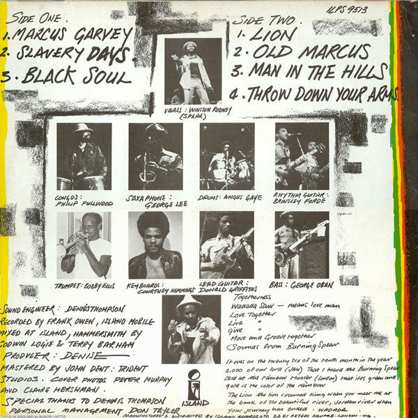 Master Release: Live by Burning Spear