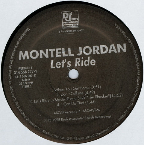 Master Release: Let's Ride by Montell Jordan