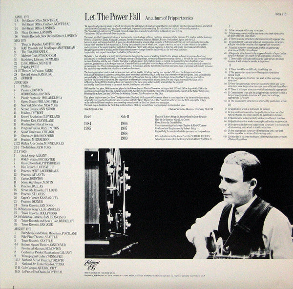 Release: Let The Power Fall-Vinyl-US-1981-EGS 110-734711