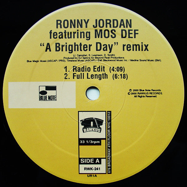 Release: A Brighter Day (Remix)-Vinyl-US-2000-RWK 241, RWK 241-185299
