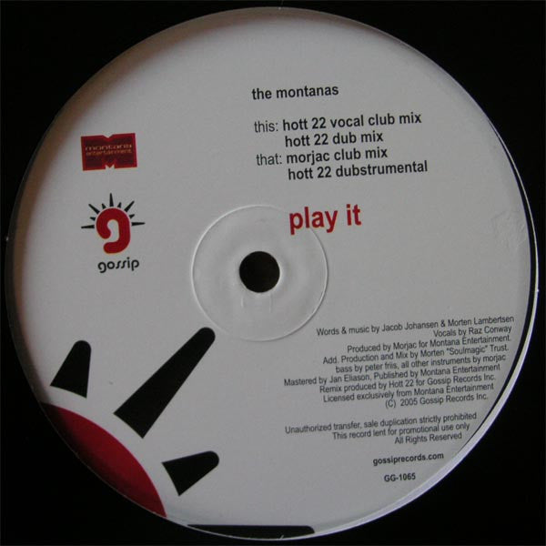 Master Release: Play It by The Montanas