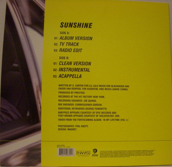Release: Sunshine-Vinyl-UK-1997-74321 52870 1-484561