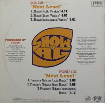 Master Release: Next Level by Showbiz & A.G.