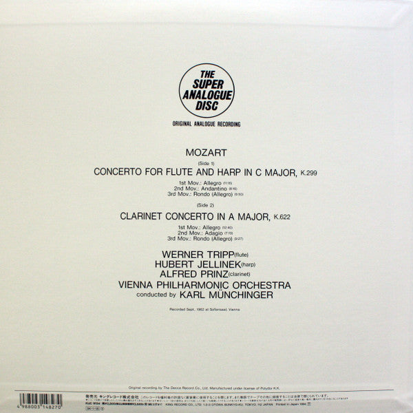 Release: Clarinet Concerto ∙ Flute & Harp Concerto-Vinyl-Japan-1994-KIJC 9134-6891300