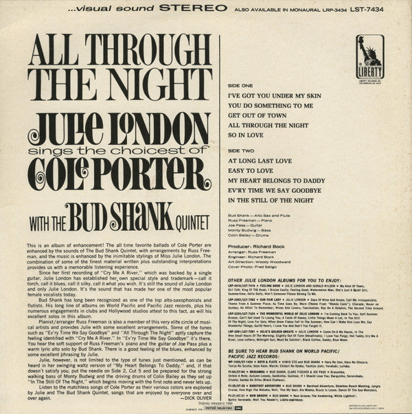 Release: All Through The Night-Vinyl-France-1985-LST-7434-8267137