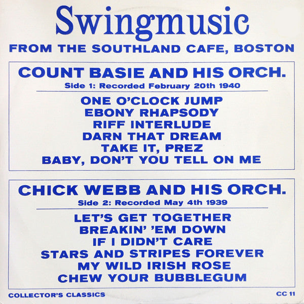 Swingmusic From The Southland Cafe, Boston