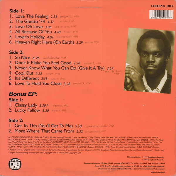 Master Release: The Very Best Of Leroy Hutson by Leroy Hutson