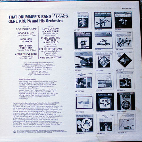 Release: That Drummer's Band-Vinyl-US-1966-VSPS-4-4074420