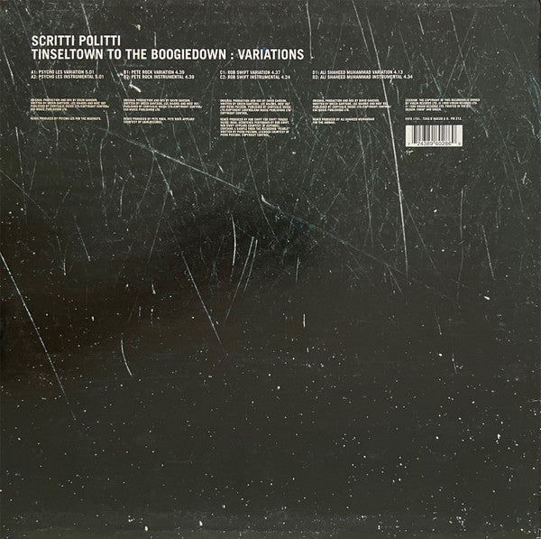 Master Release: Tinseltown To The Boogiedown by Scritti Politti