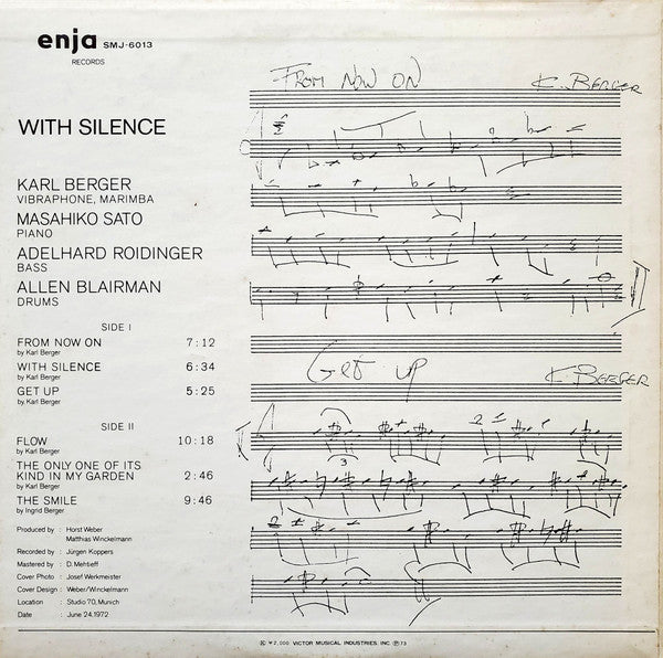 Master Release: With Silence by Karl Berger