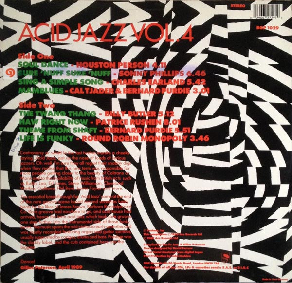 Master Release: Acid Jazz Vol. 4 by Various