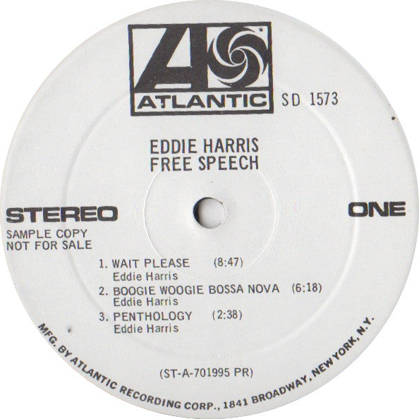 Master Release: Free Speech by Eddie Harris