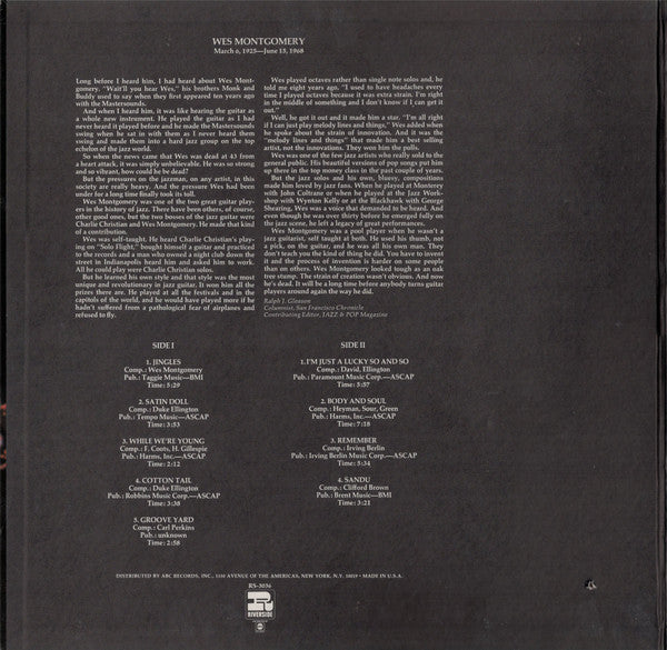 Master Release: March 6, 1925-June 15, 1968 by Wes Montgomery