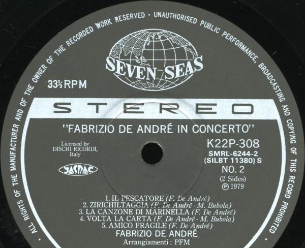 Fabrizio De André In Concerto