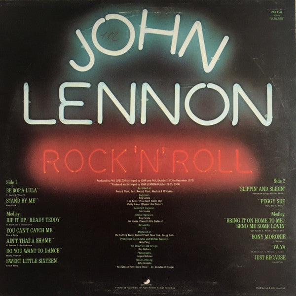 Release: Rock 'N' Roll-Vinyl-UK-None-PCS 7169, OC 062 05834-9913097
