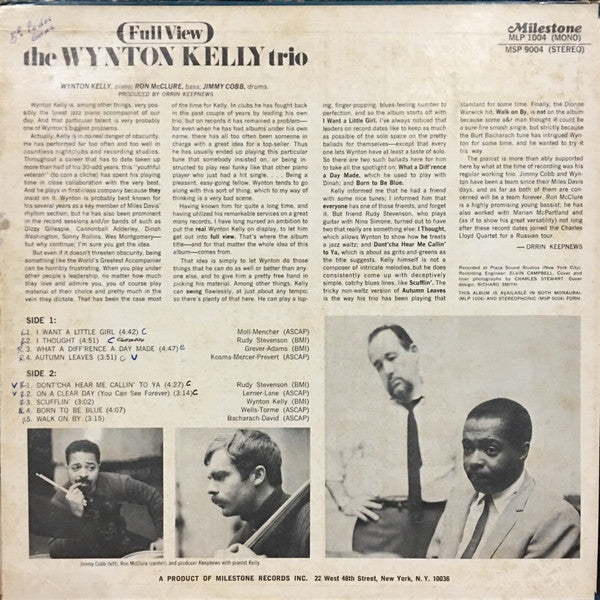 Release: Full View-Vinyl-US-1968-MSP 9004-9698350