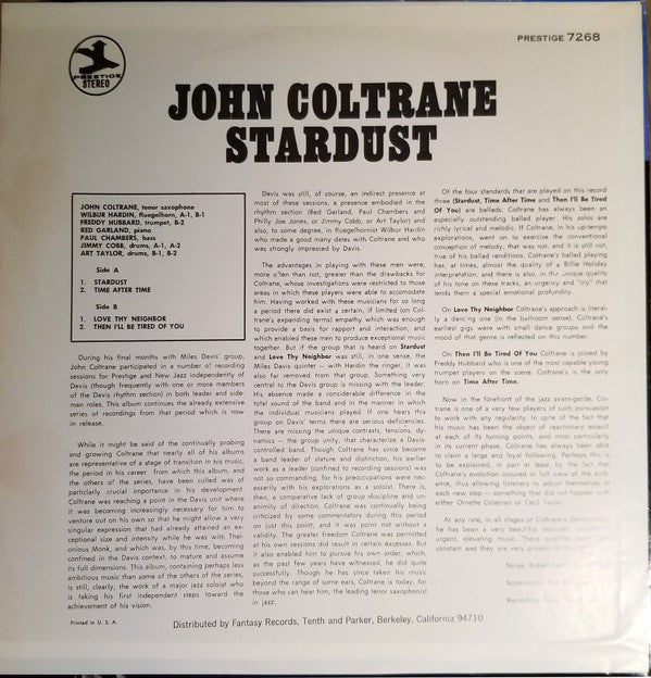 Release: Stardust-Vinyl-US-None-PR 7268, P 7268-9502824