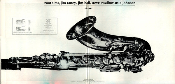 Release: Two Jims And Zoot-Vinyl-US-None-MRL 358-7830408