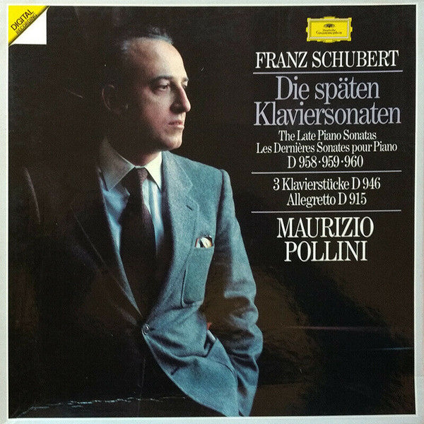 Release: Die Späten Klaviersonaten (D 958 • 959 • 960) • 3 Klavierstücke D 946 • Allegretto D 915-Vinyl-Germany-1987-419 229-1-3465916