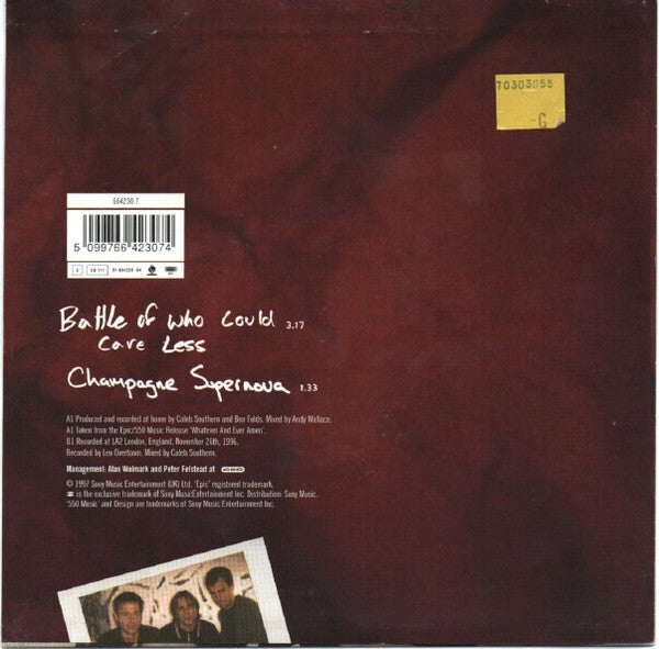 Master Release: Battle Of Who Could Care Less by Ben Folds Five