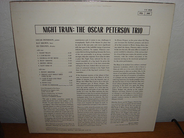 Release: Night Train-Vinyl-France-None-V6-8538-2430345