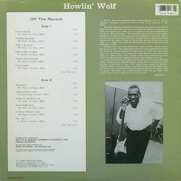 Release: Howlin' Wolf-Vinyl-US-None-CH 9183, CH-9183-5446105