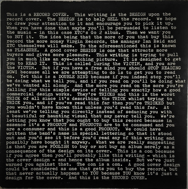 Master Release: Go 2 by XTC