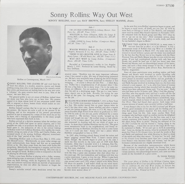 Release: Way Out West-Vinyl-US-None-S7530-3019626