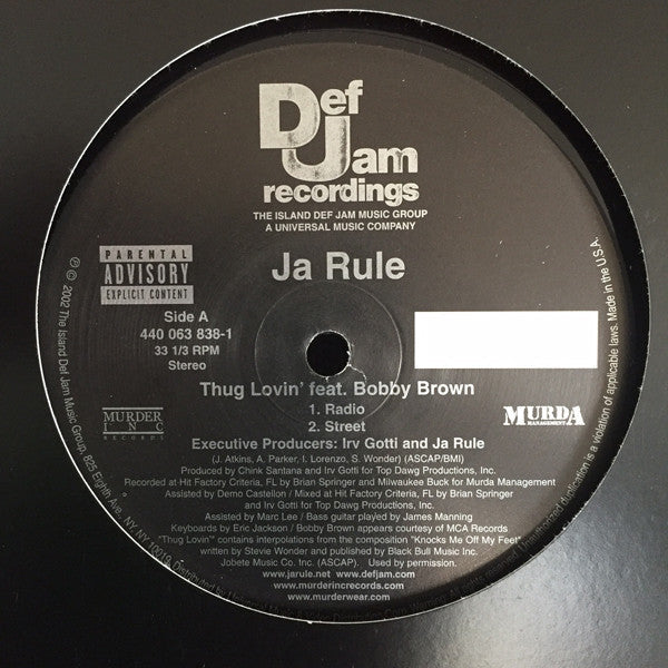 Release: Thug Lovin'-Vinyl-US-2002-440 063 838-1, 440 063 838-1-1218795
