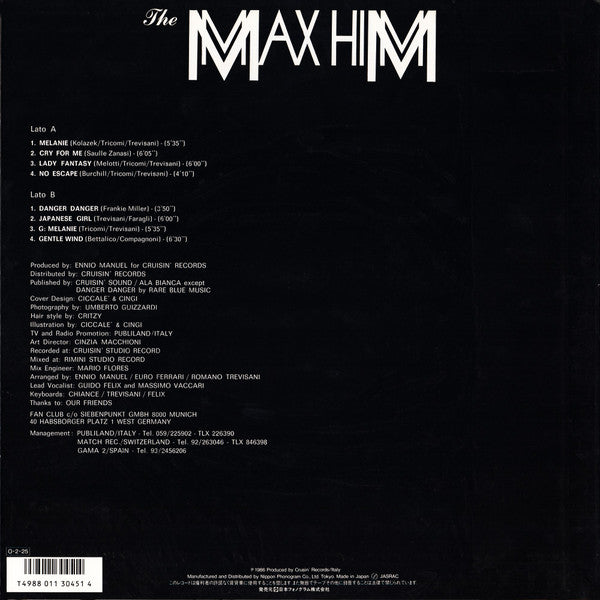 Release: Danger - Danger-Vinyl-Japan-1986-25PP-208-1723110