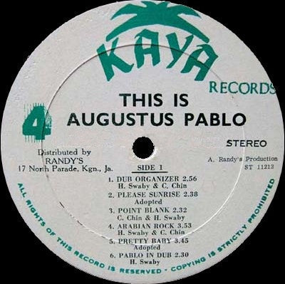 Release: This Is Augustus Pablo-Vinyl-Jamaica-1974-ST 11213, ST-11214-6474880