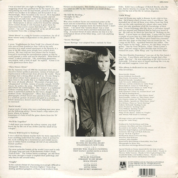 Release: ...Nothing Like The Sun-Vinyl-UK & Europe-1987-AMA 6402-1066027