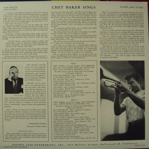 Release: Chet Baker Sings-Vinyl-Japan-2013-DELP-005-4584911