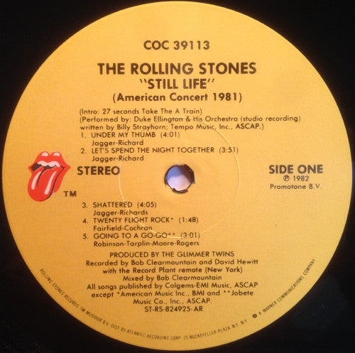 Still Life (American Concert 1981)