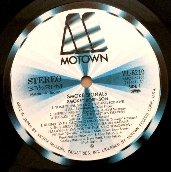 Release: Smoke Signals-Vinyl-Japan-1986-VIL-6210-7046384