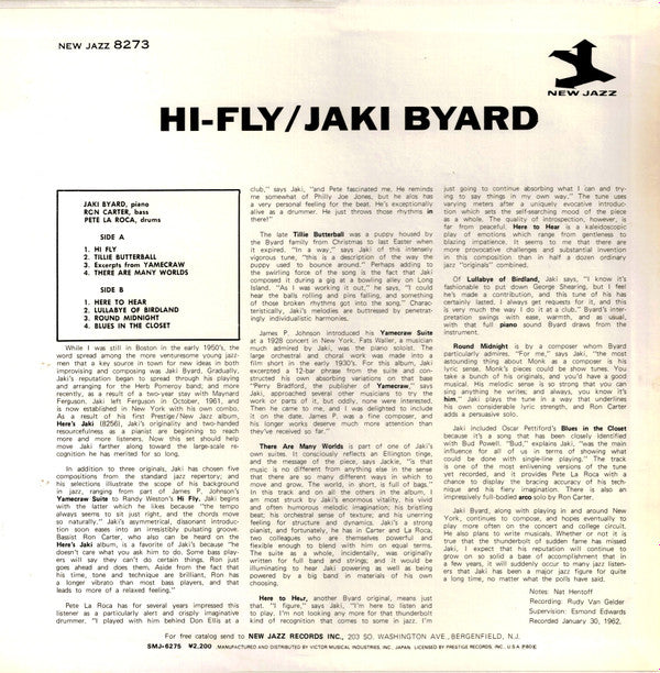Master Release: Hi-Fly by Jaki Byard
