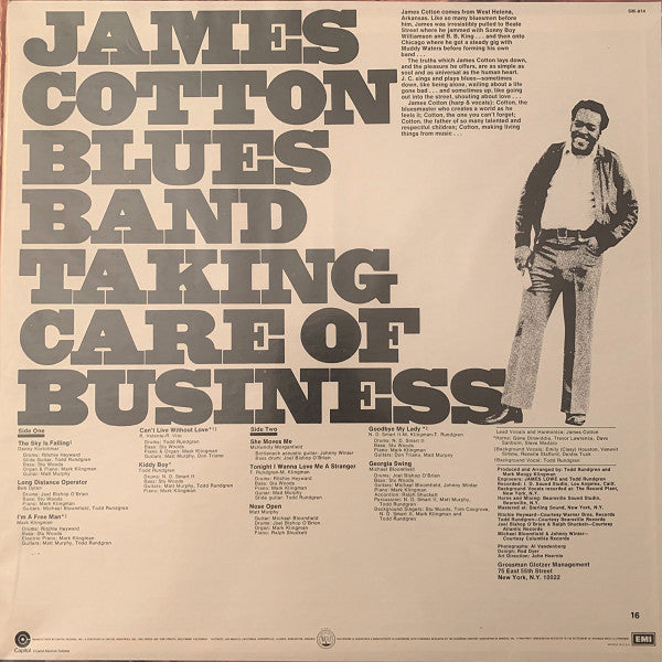 Master Release: Taking Care Of Business by The James Cotton Blues Band