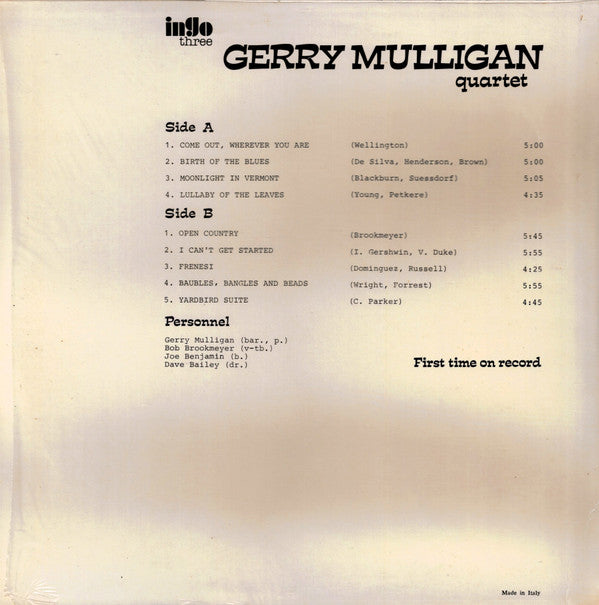 Release: Live In Stockholm, May 1957-Vinyl-Italy-None-Ingo-Three-5465798