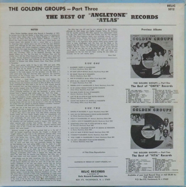 Release: The Best Of Angletone Atlas Records-Vinyl-US-None-5012-6115360